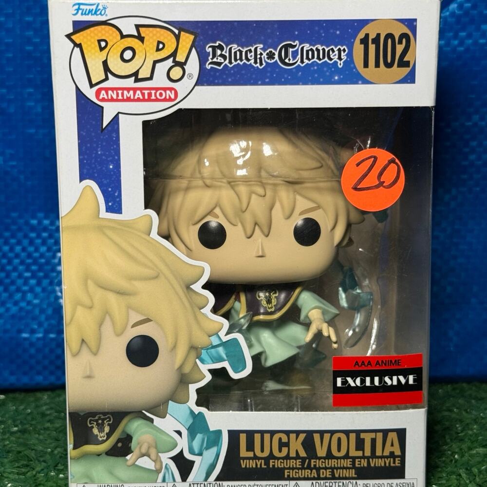 Funko Pop! Animation Black Clover Luck Voltia 1102 AAA Anime Exclusive
